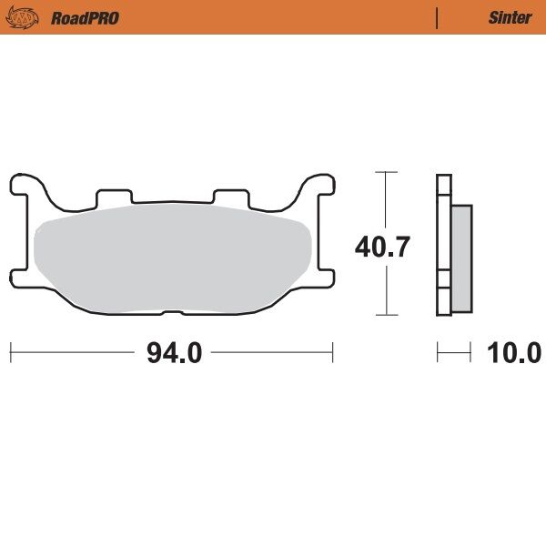 Bremseklosser sinter, foran — Moto-Master 403801