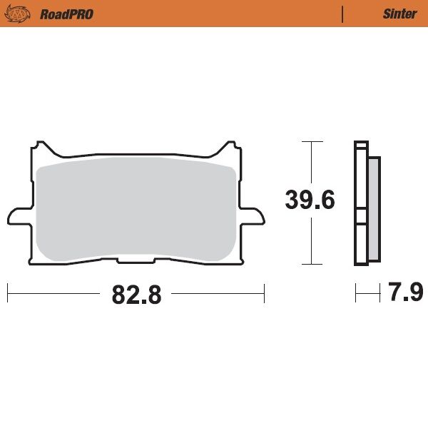 Bremseklosser sinter, foran til Honda — Moto-Master 412701