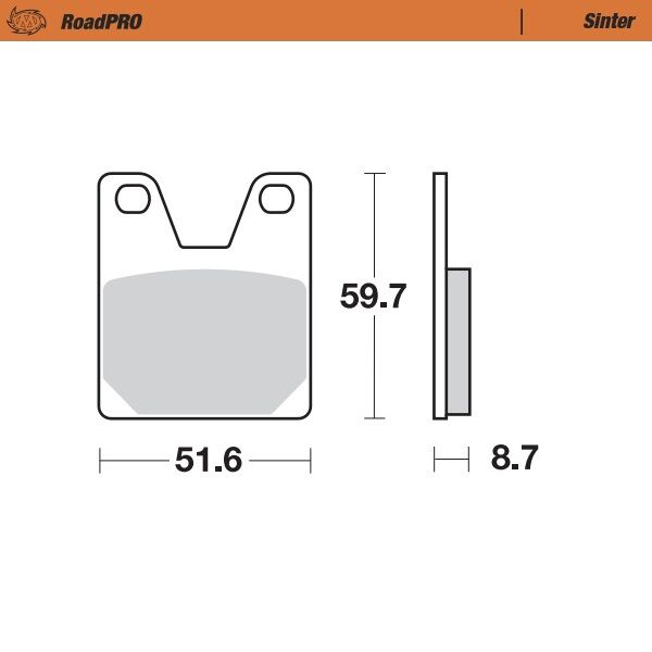 Bremseklosser sinter, bak til Yamaha YZF-R1 1000 — Moto-Master 404902