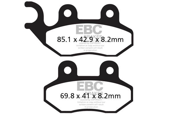 Bremseklosser sinter, foran til Zero — EBC 17212795