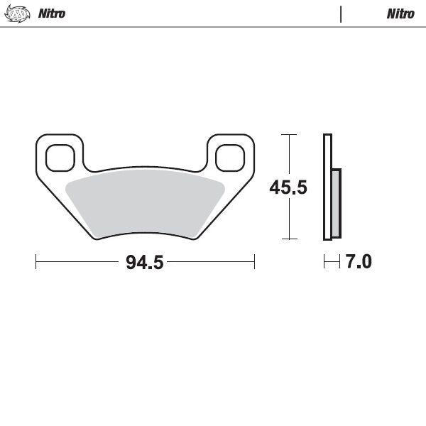 Bremseklosser sinter, bak — Moto-Master 97221