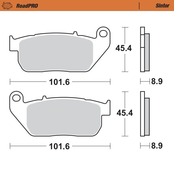 Bremseklosser sinter til Harley-Davidson — Moto-Master 410401