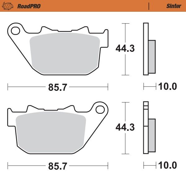 Bremseklosser sinter til Harley-Davidson — Moto-Master 411802