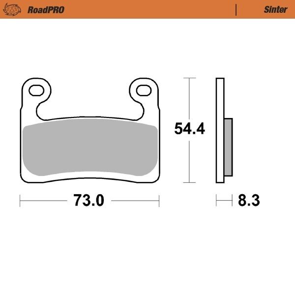 Bremseklosser sinter, foran til BMW — Moto-Master 413501