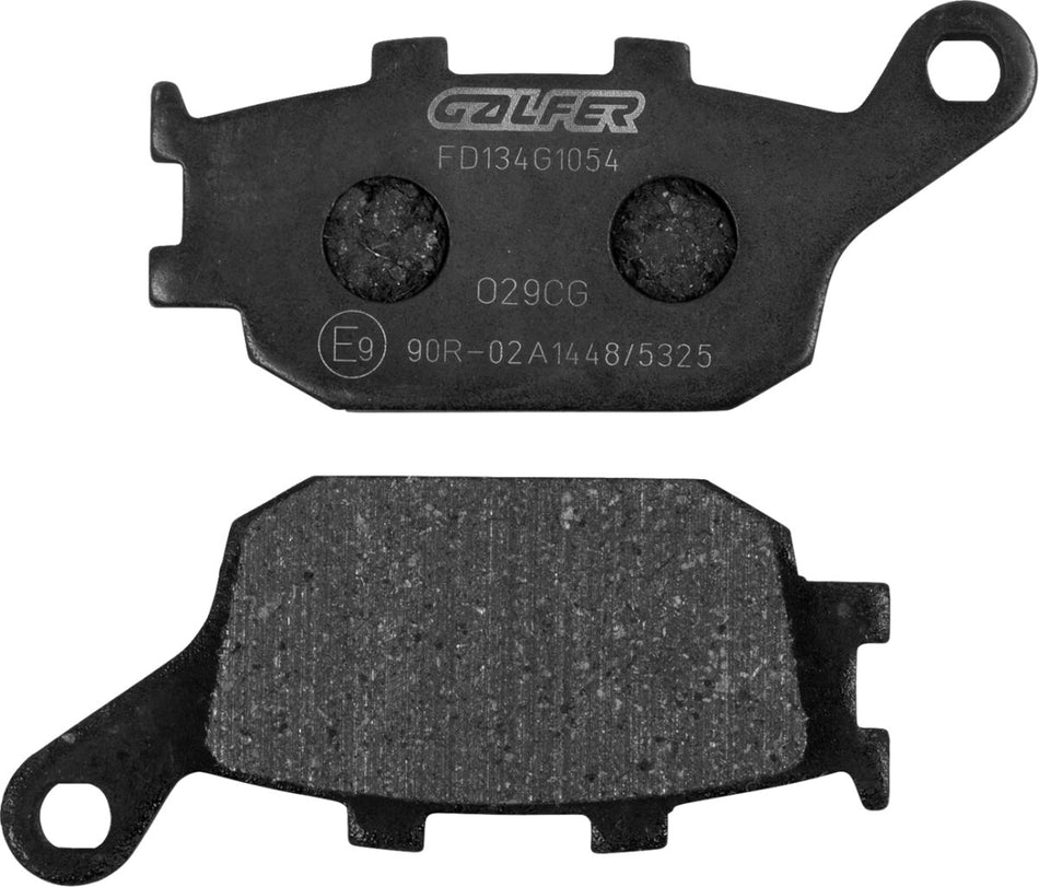 Bremseklosser organiske, bak — Galfer FD134G1054