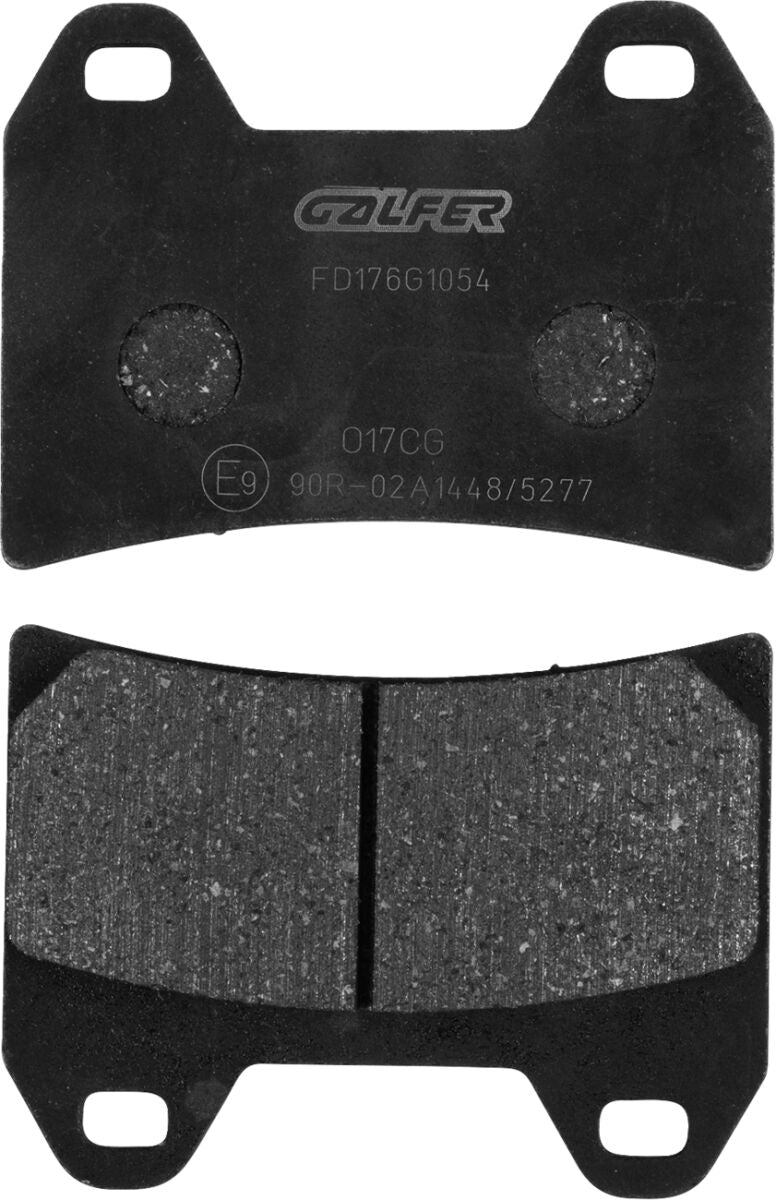 Bremseklosser organiske, foran — Galfer FD176G1054