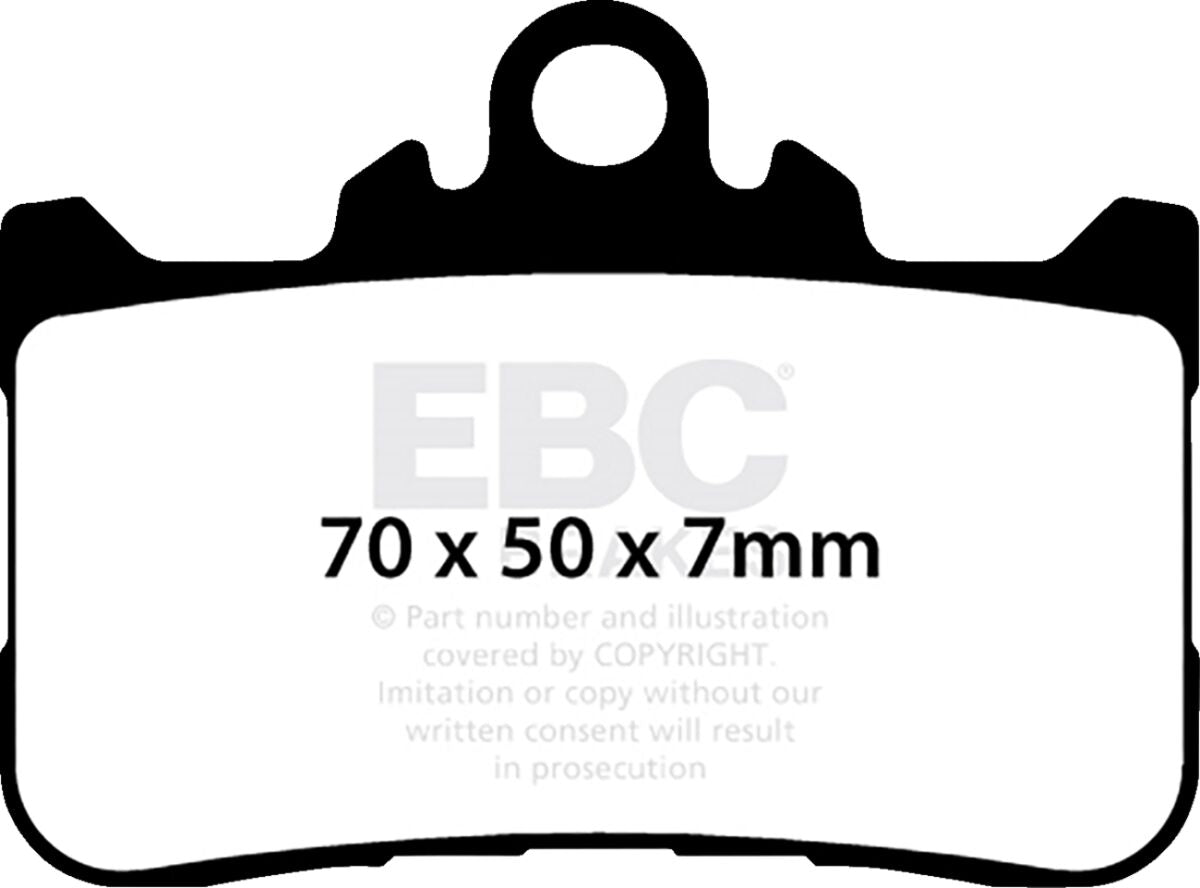 Bremseklosser sinter, foran — EBC 17213377