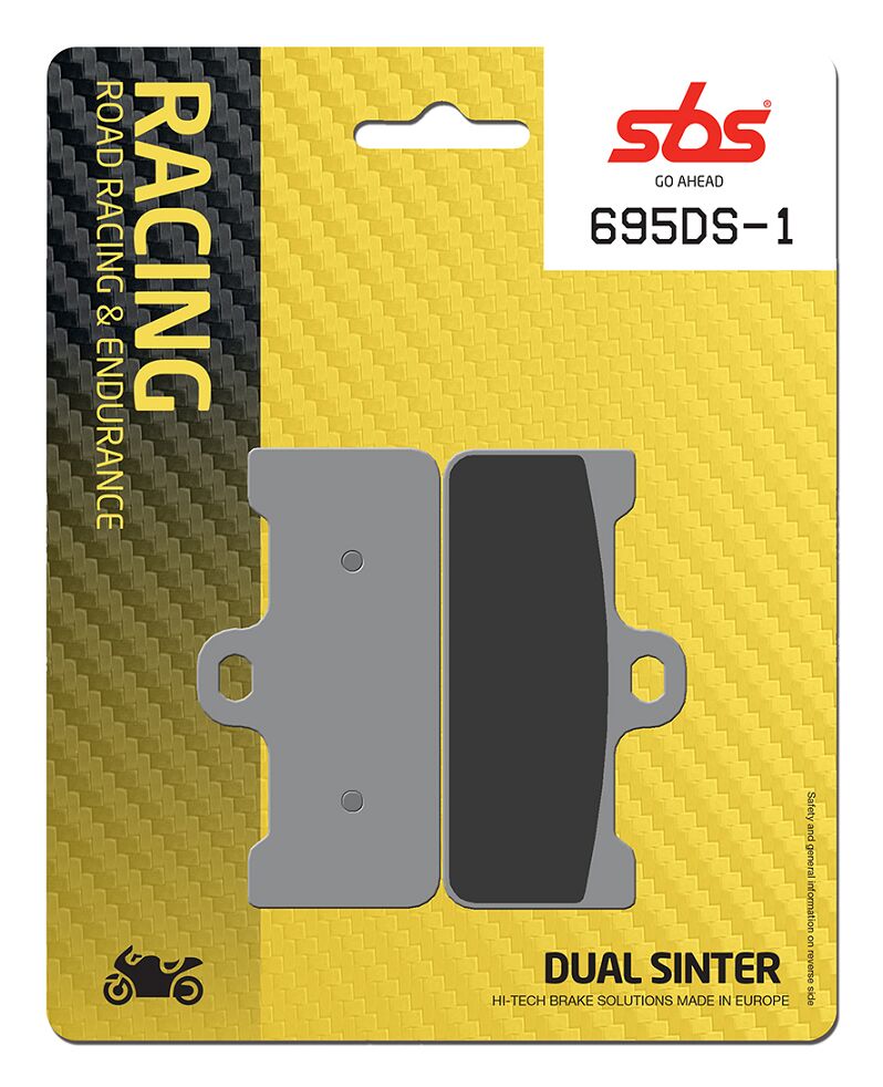 Bremseklosser sinter, foran til Aprilia SXV 450 — SBS 695DS-1