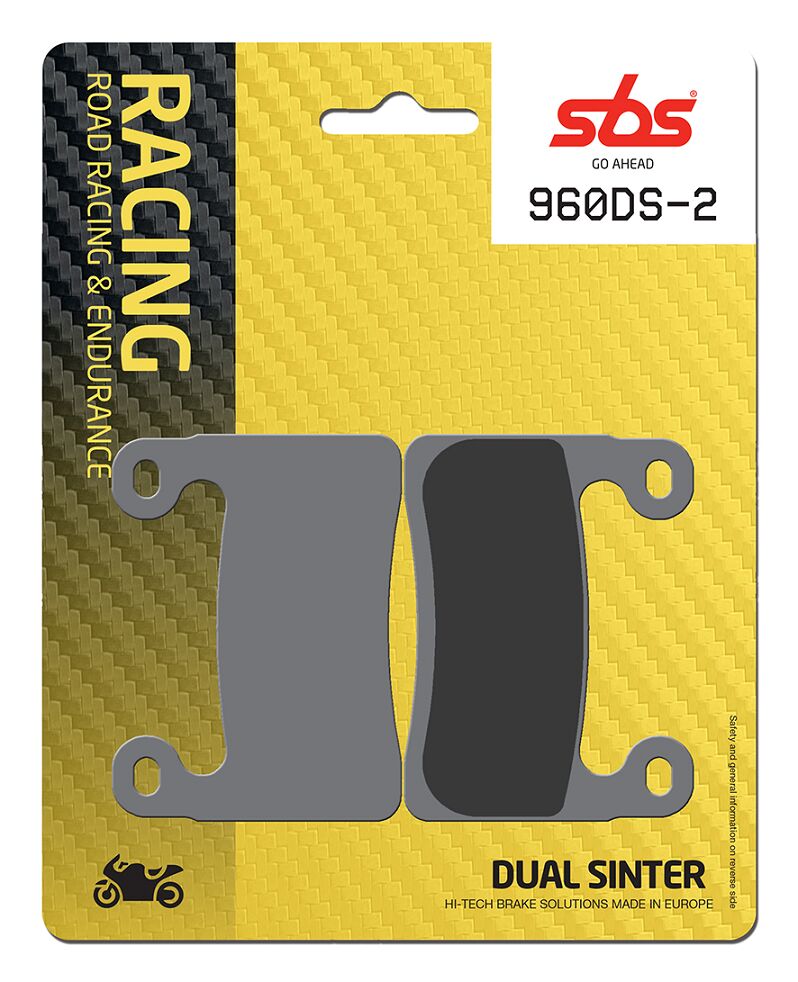 Bremseklosser sinter, foran til BMW S 1000 RR ABS — SBS 960DS-2