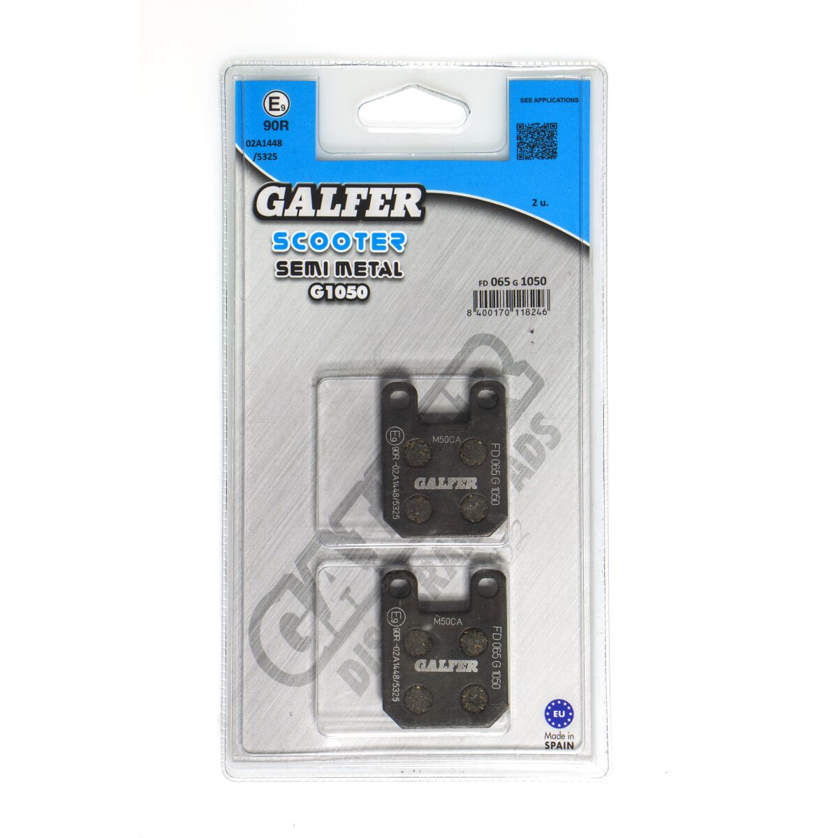 Bremseklosser organiske, foran — Galfer FD065G1050