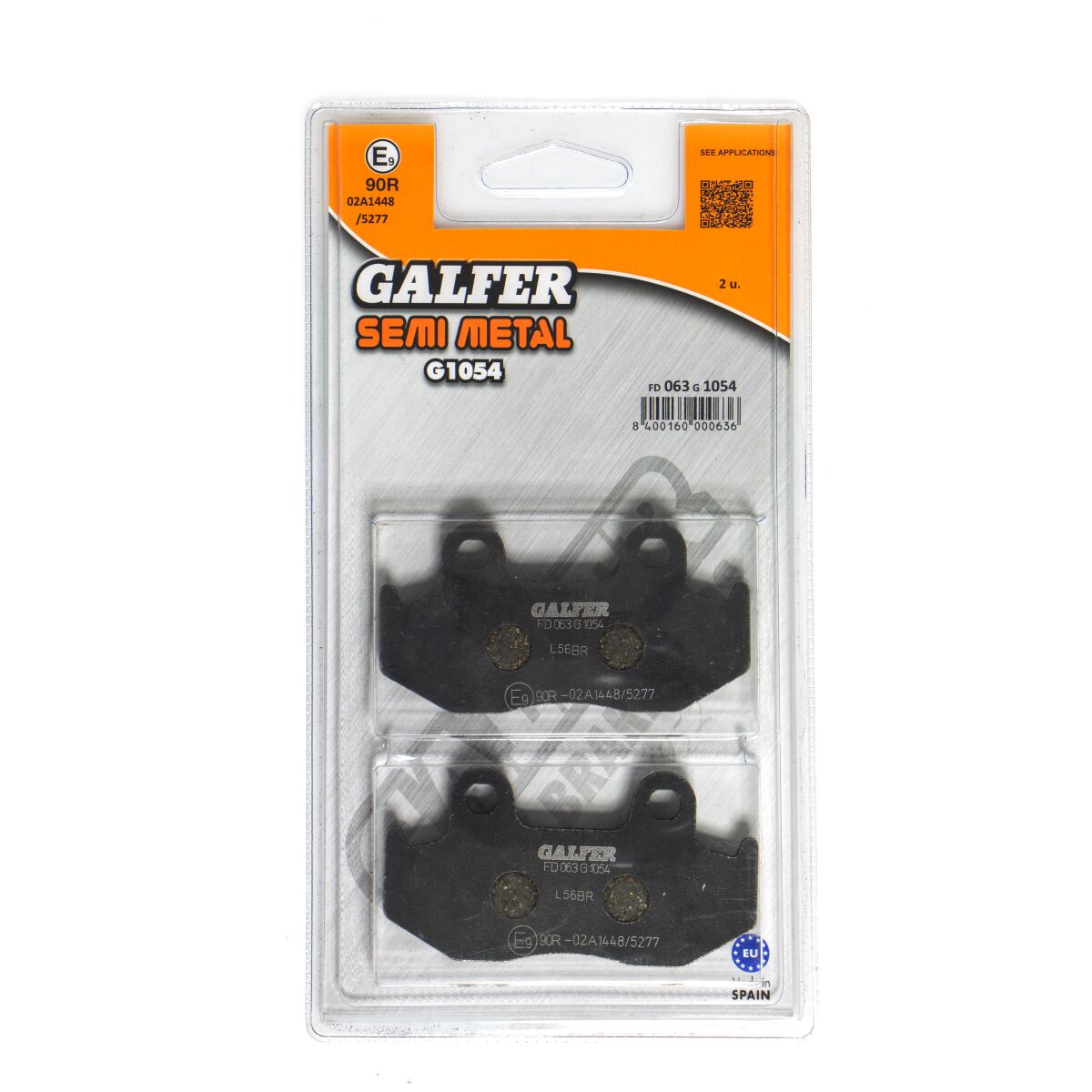 Bremseklosser organiske, foran — Galfer FD063G1054