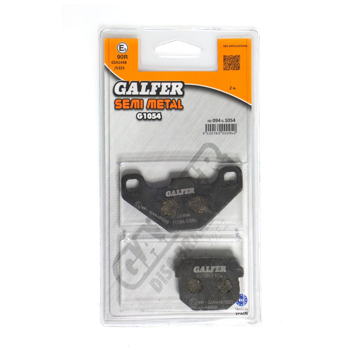 Bremseklosser organiske, foran — Galfer FD094G1054