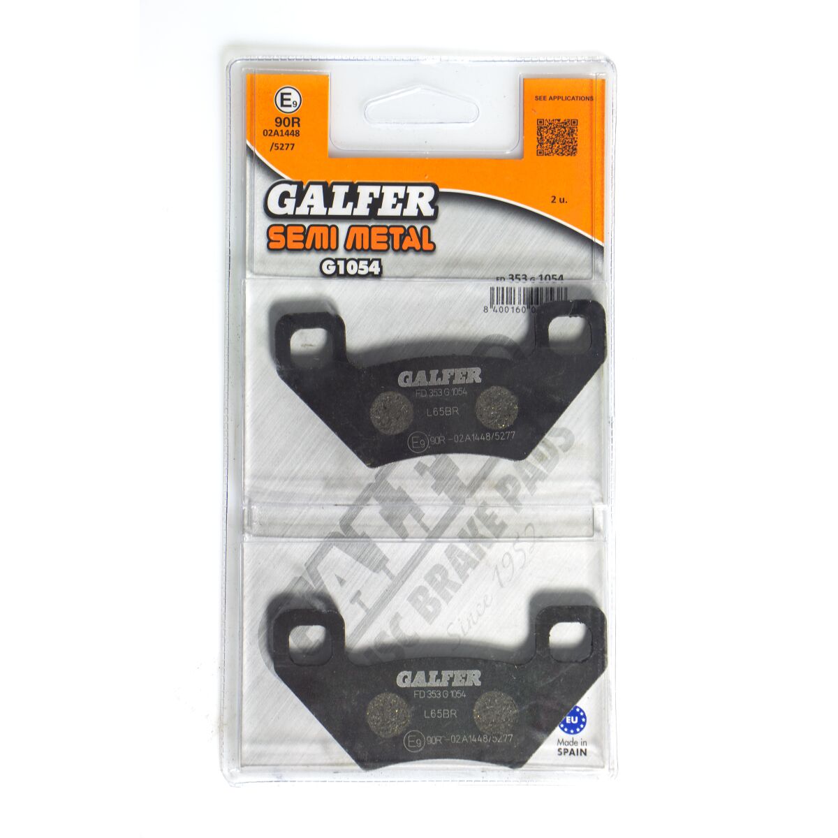 Bremseklosser organiske, foran — Galfer FD353G1054