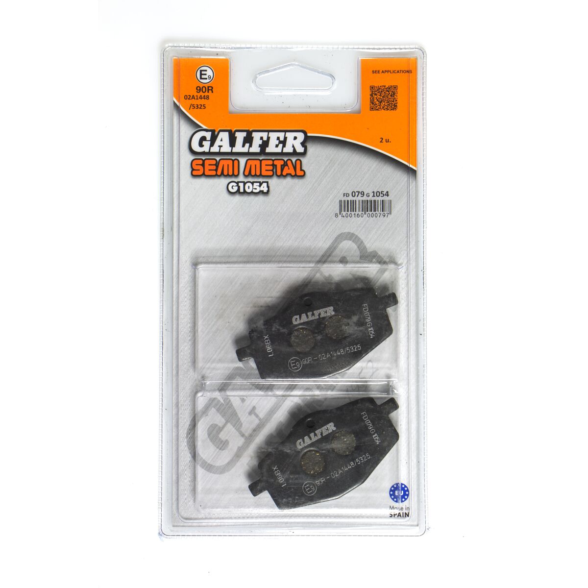 Bremseklosser organiske, foran — Galfer FD079G1054