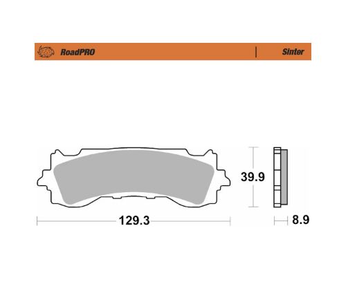 Bremseklosser sinter, foran til Honda GL 1800 ABS — Moto-Master 417101