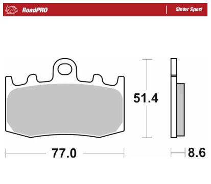Bremseklosser sinter, foran til BMW — Moto-Master 406205
