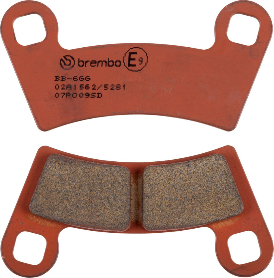 Bremseklosser sinter, bak til Polaris — Brembo 07PO09SD