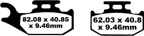 Bremseklosser karbon, foran — EBC 17220275