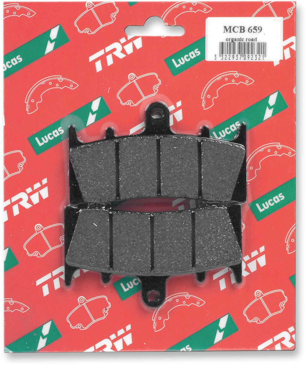 Bremseklosser organiske, foran — TRW MCB659