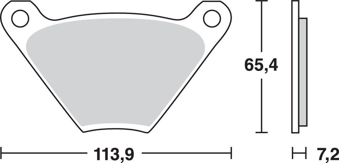 Bremseklosser organiske, foran til Harley-Davidson — TRW MCB97