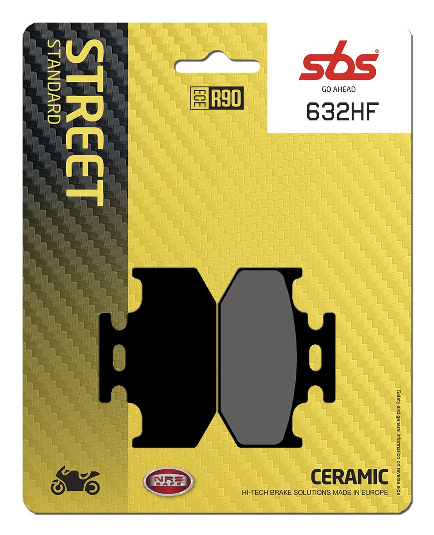 Bremseklosser keramiske, bak — SBS 632HF