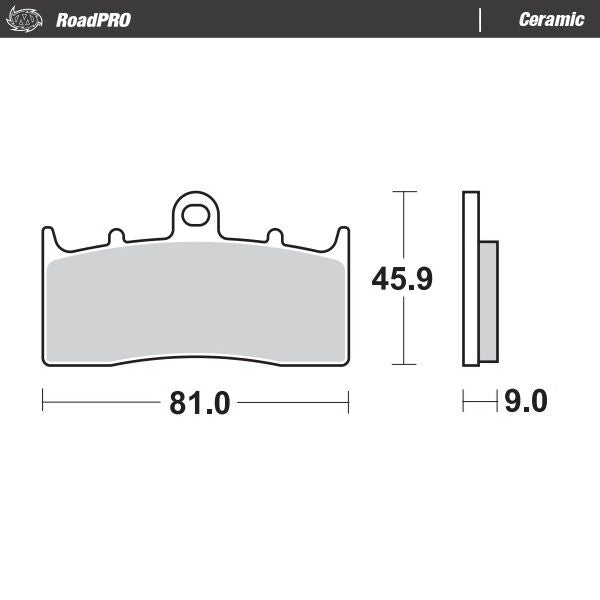 Bremseklosser keramiske, foran til BMW — Moto-Master 405904