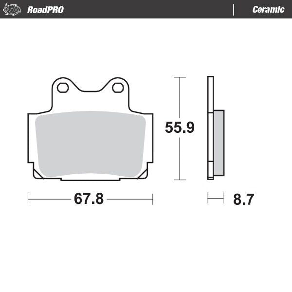 Bremseklosser keramiske til Yamaha — Moto-Master 408504