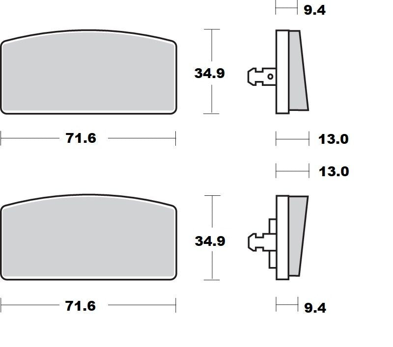 Bremseklosser keramiske til BMW — Moto-Master 411004