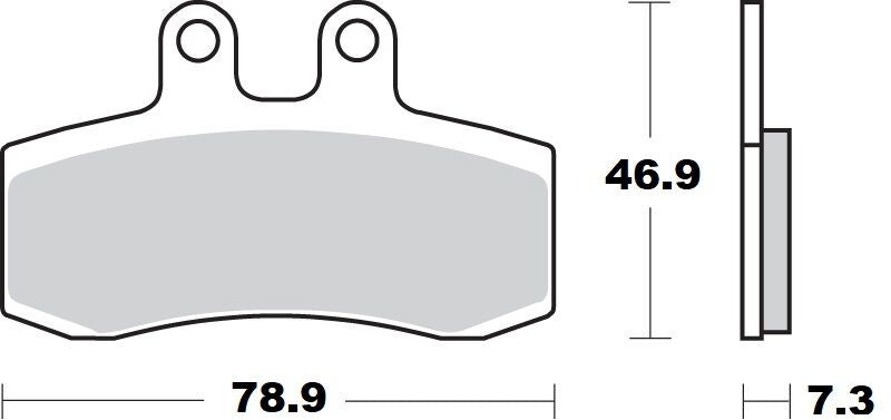 Bremseklosser keramiske, bak — Moto-Master 411704