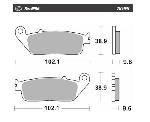 Bremseklosser keramiske, foran — Moto-Master 404004