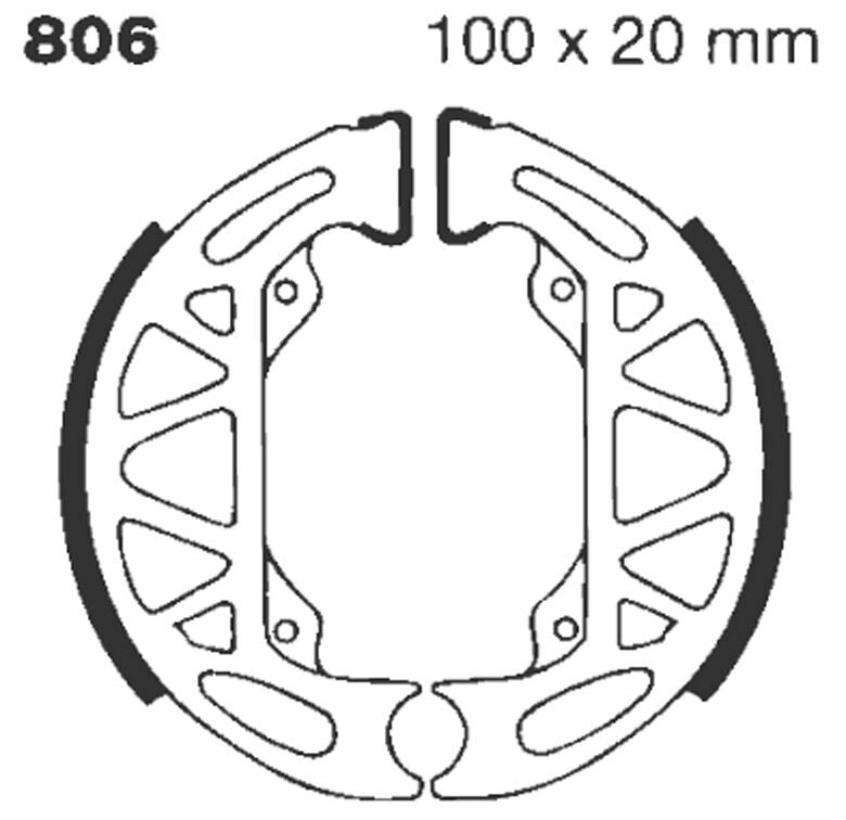 Bremsebakker, bak — EBC 17230246