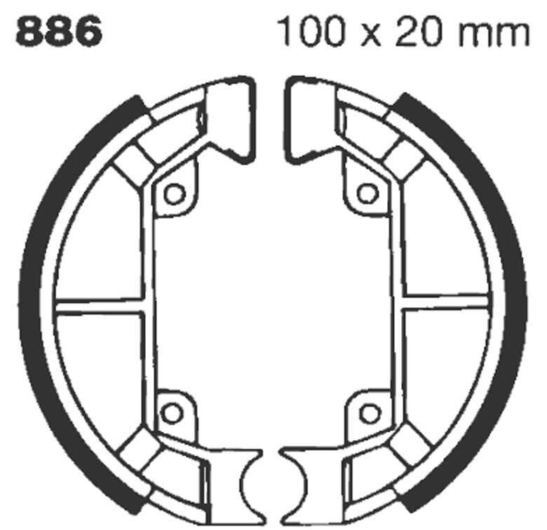 Bremsebakker, bak — EBC 17230261