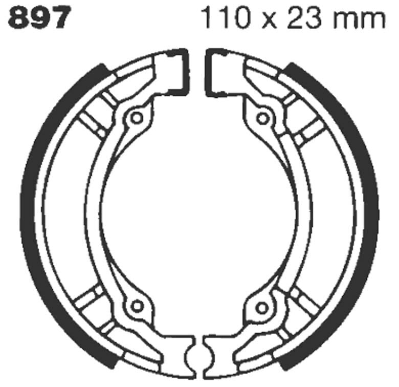 Bremsebakker, bak — EBC 17230263