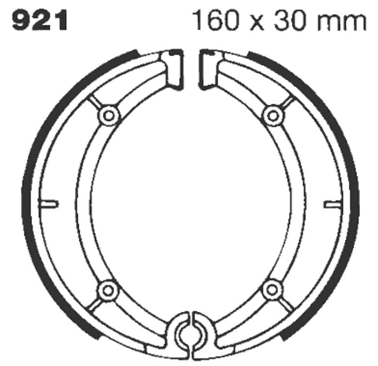 Bremsebakker, bak — EBC 17230271