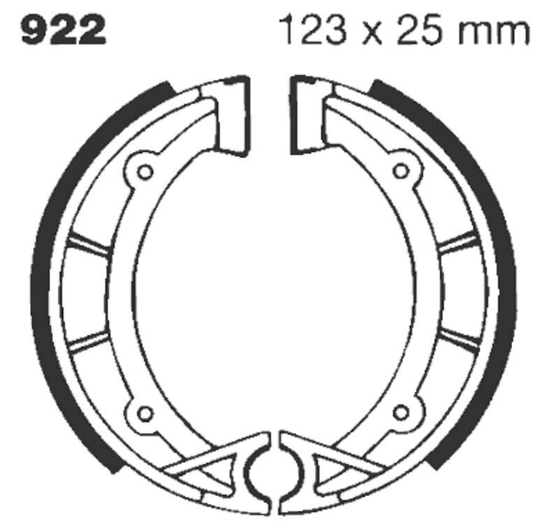 Bremsebakker, bak — EBC 17230272