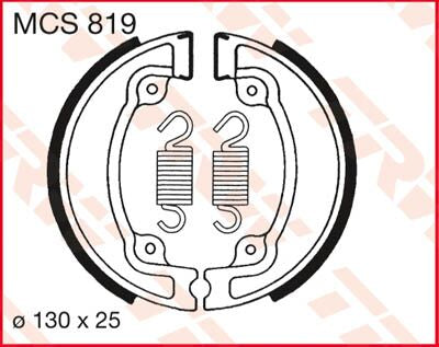 Bremsebakker, foran — TRW MCS819