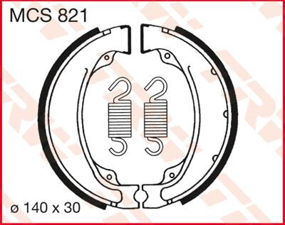 Bremsebakker, bak — TRW MCS821