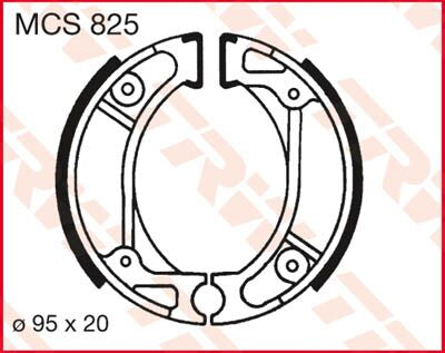 Bremsebakker, foran — TRW MCS825
