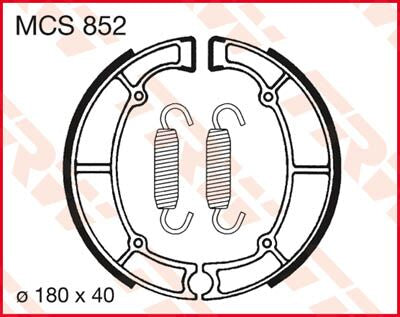 Bremsebakker, bak til Kawasaki — TRW MCS852