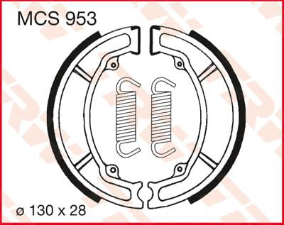 Bremsebakker, foran — TRW MCS953
