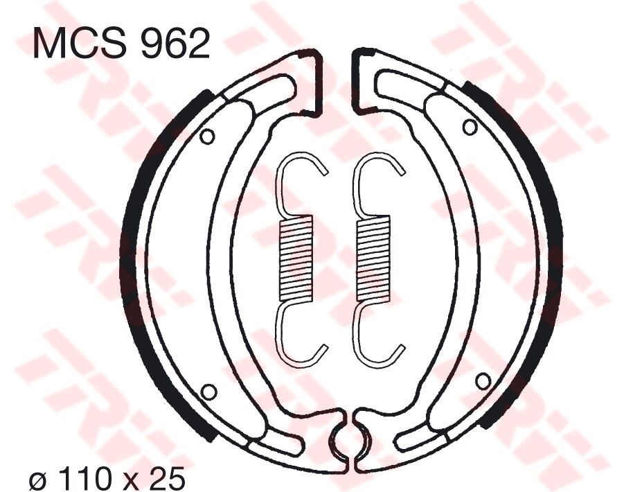 Bremsebakker, foran — TRW MCS962
