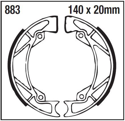 Bremsebakker, bak til Gilera BULLIT 50 — EBC 17230488