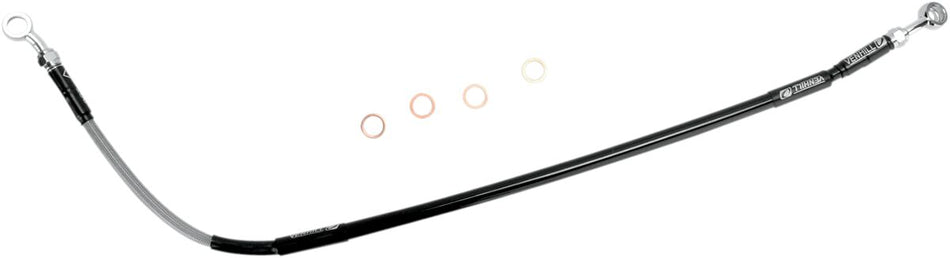 Bremseslanger stål, bak til Honda — Moose Offroad Hard-Parts H02-2-035/P-CL