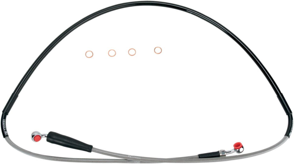 Bremseslanger stål, foran til Suzuki DR-Z 400 SM — Moose Offroad Hard-Parts S01-1-038/P
