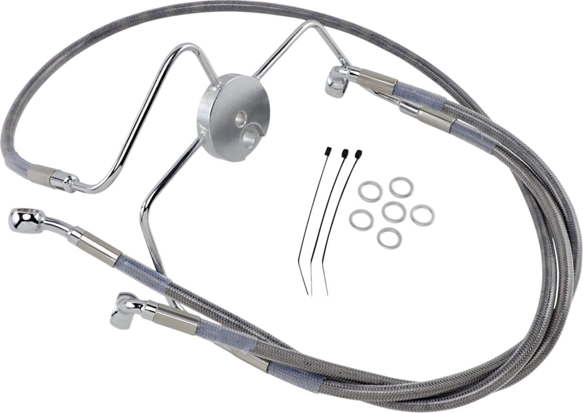 Bremseslanger stål, foran til Harley-Davidson — Drag Specialties 644410-10