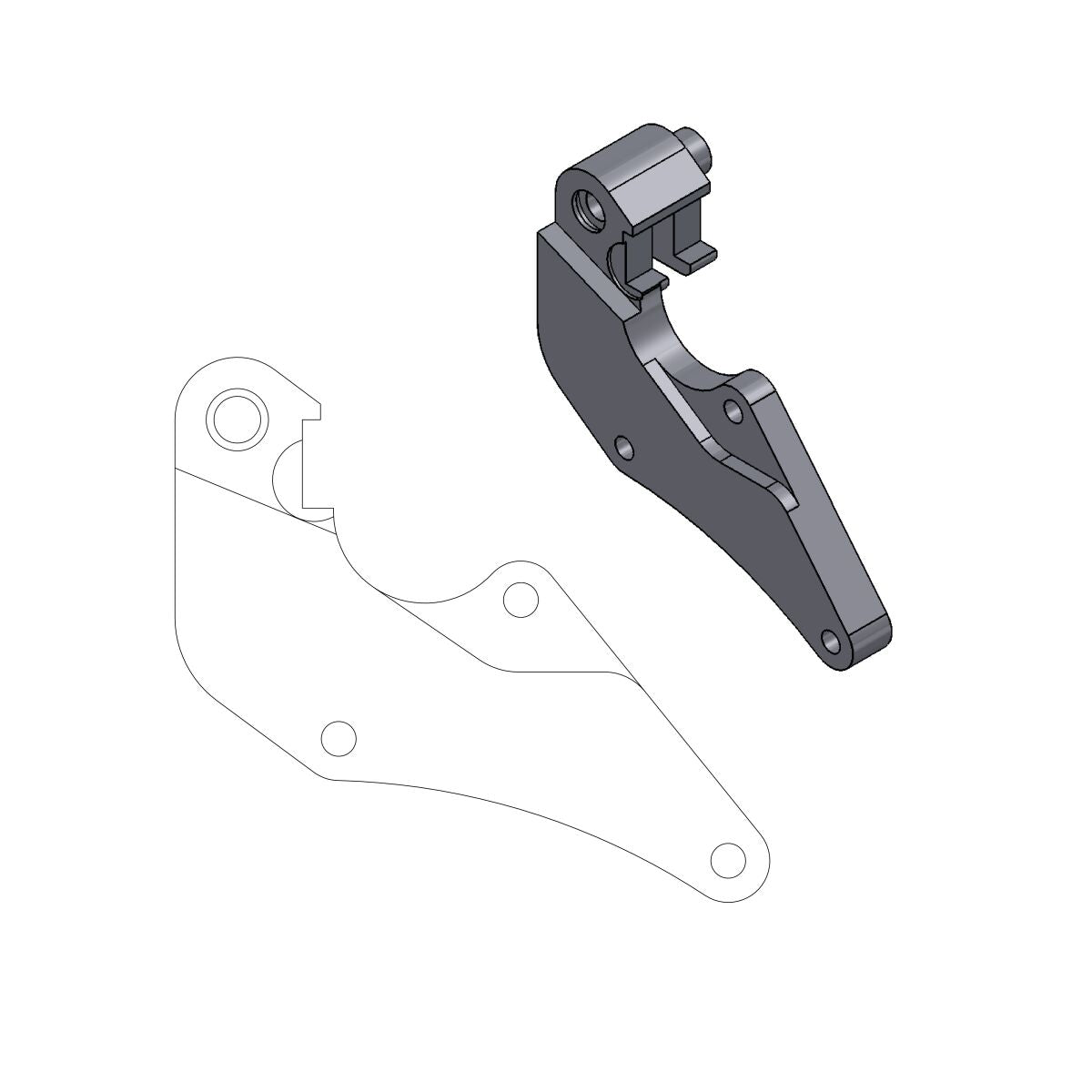 Caliperbrakett, foran til Honda — Moto-Master 211010