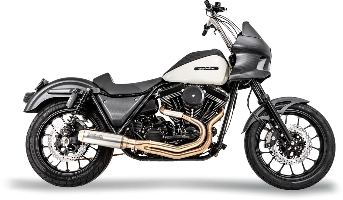 Komplette systemer Harley til Harley-Davidson — Bassani Xhaust 1FXR3SS