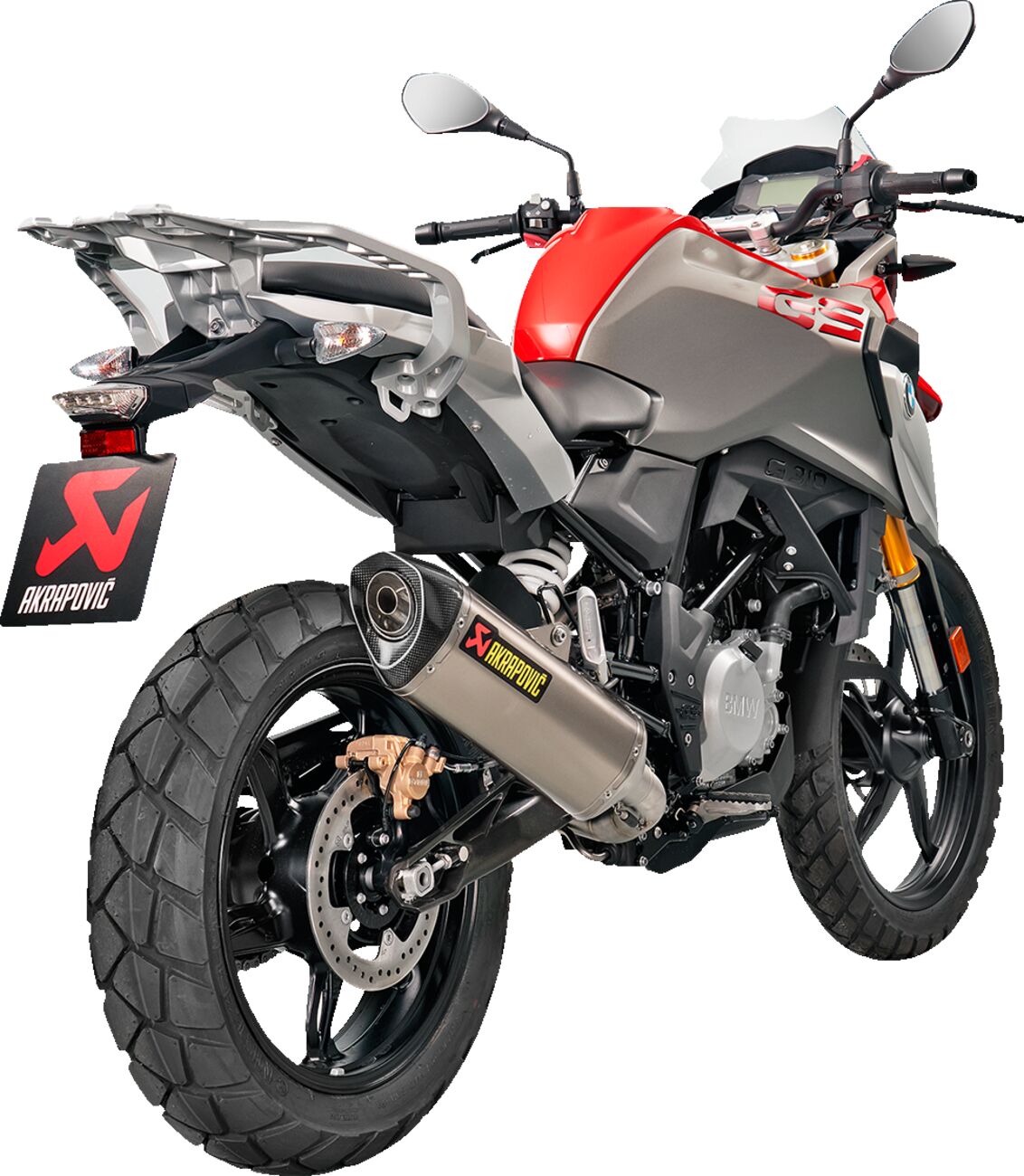 Komplette eksosanlegg gate til BMW G 310 GS ABS — Akrapovic S-B3R2-HRSS