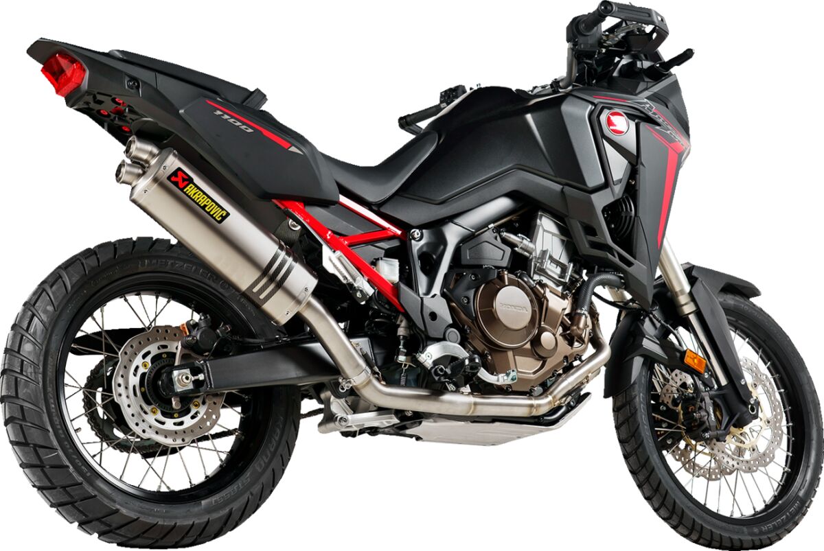 Komplette eksosanlegg gate til Honda CRF 1100 L ABS — Akrapovic S-H11R3-WT