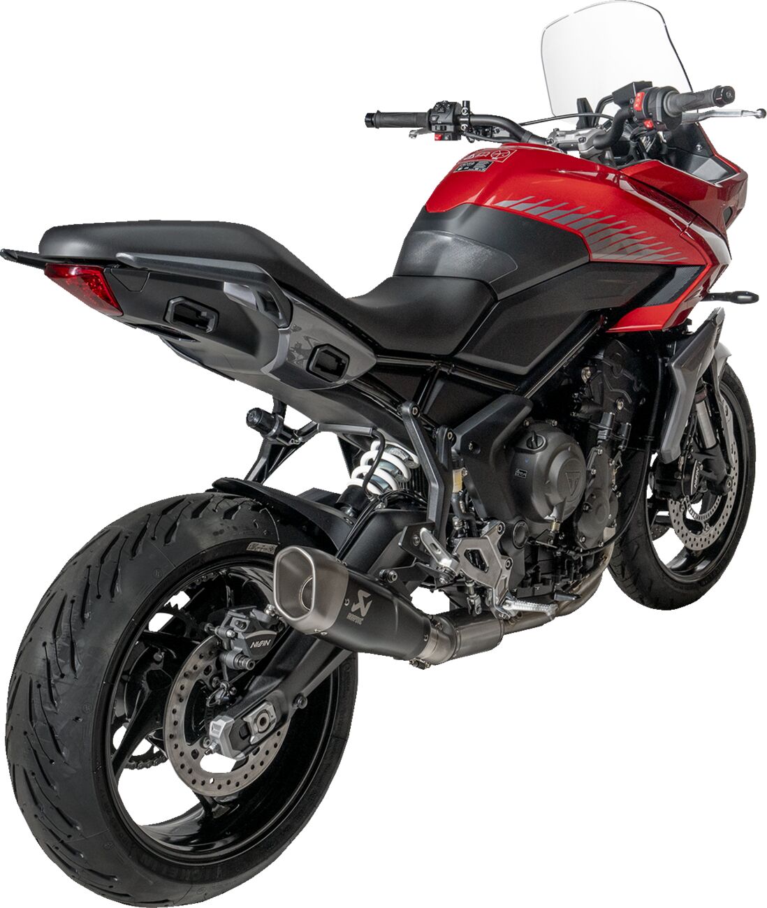 Komplette eksosanlegg gate til Triumph DAYTONA 660 ABS — Akrapovic S-T6R2-CQTBL